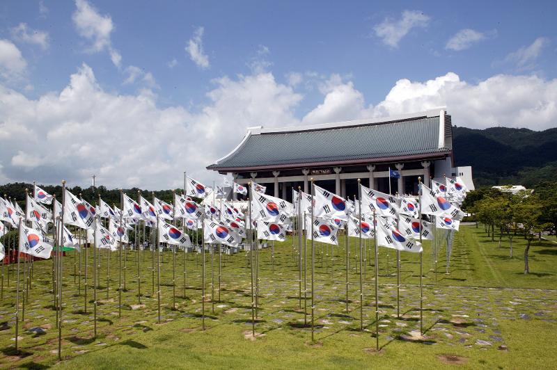 Pemandangan Balai Kemerdekaan Korea yang terletak di Kota Cheonan, Provinsi Chungcheongnam. (Balai Kemerdekaan Korea)