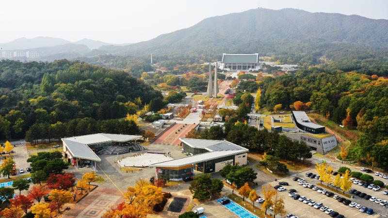 emandangan Balai Kemerdekaan Korea yang terletak di Kota Cheonan, Provinsi Chungcheongnam. (Balai Kemerdekaan Korea)