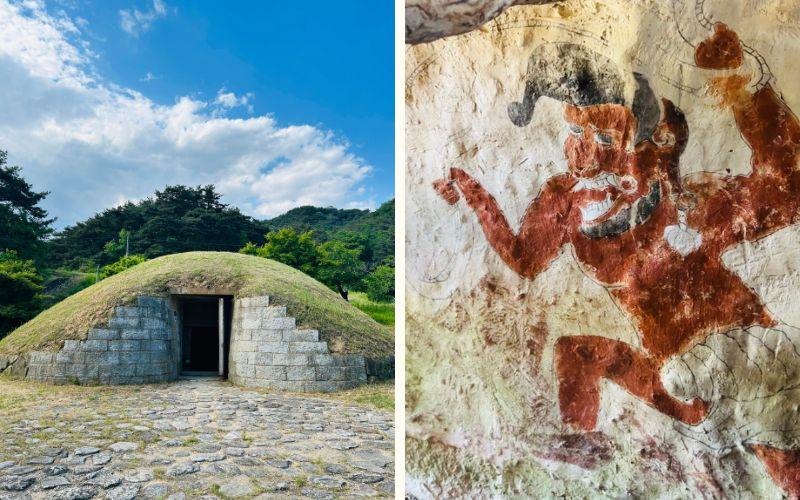 Mural dalam makam Goguryeo menggambarkan kehidupan sehari-hari, kepercayaan spiritual, dan harapan akan kehidupan setelah kematian, serta untuk melindungi dan memperkaya perjalanan roh. 