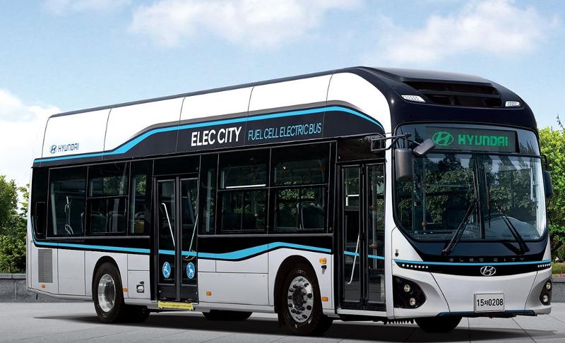 Pemerintah Korea akan memasok 25% dari seluruh bus metropolitan sebagai bus hidrogen hingga tahun 2030. Foto di atas menunjukkan bus kota hidrogen. (Kantor Provinsi Gyeongsangnam)