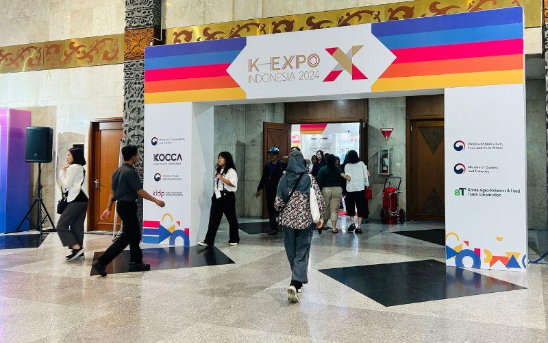 K-EXPO Indonesia 2024 yang diselenggarakan oleh kementerian terkait dari Korea menggabungkan berbagai elemen budaya dan bisnis.