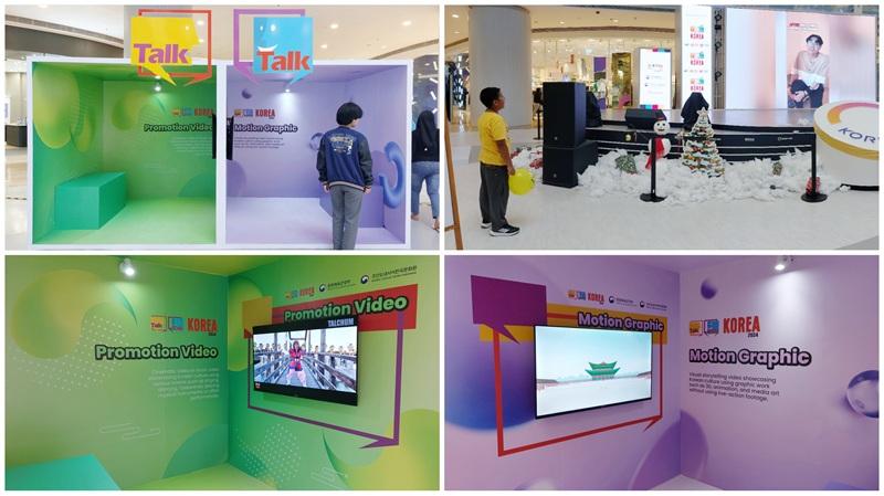 Dua ruang khusus dalam pameran yang menayangkan karya para pemenang kategori Promotion Video dan Motion Graphic menjadi area ketiga yang penulis kunjungi. (Maulia Resta Mardaningtias) 