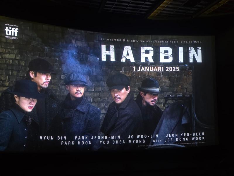 Hyun Bin memerankan pejuang kemerdekaan Korea bernama Ahn Jung-geun dalam film Harbin. (Siti Rosidah) 