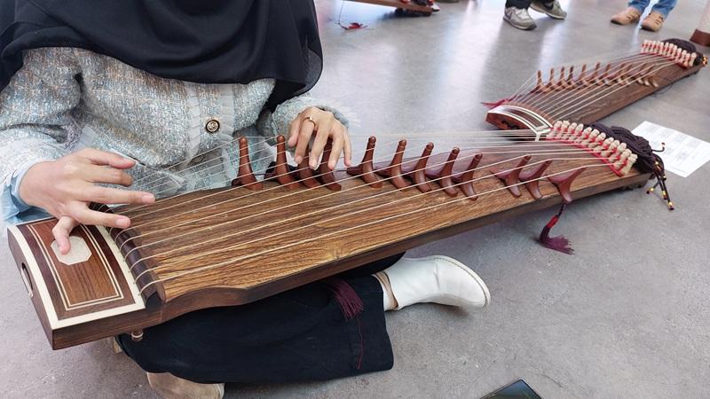 Gayageum memiliki 12 senar yang menghasilkan nada-nada yang dibagi menjadi 3 bagian, yakni nada rendah, menengah, dan tinggi. 