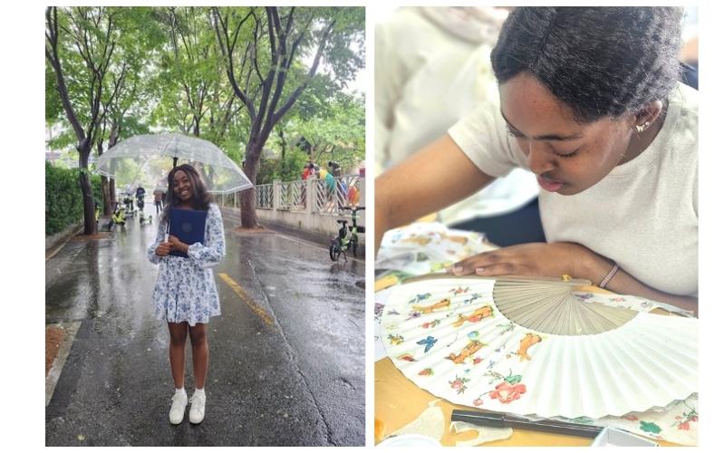 Brie saat ini sedang menempuh Program Bahasa Korea selama satu tahun yang merupakan bagian dari program Global Korea Scholarship. (Bridgette Mogusu) 