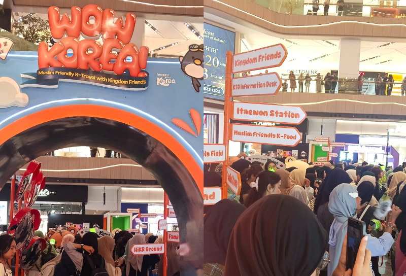Hari terakhir acara WOW Korea di Pakuwon Mall Bekasi dipadati pengunjung pada tanggal 1 Juni 2025. 