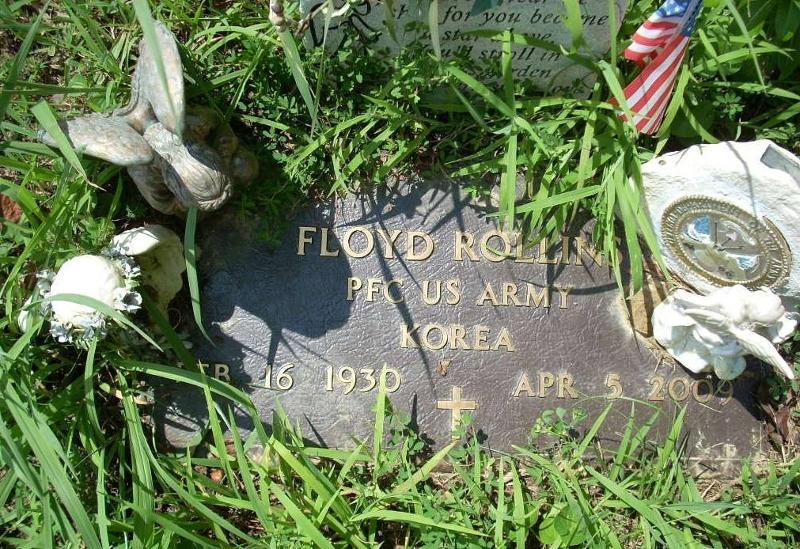 Floyd wafat pada tahun 2009 dalam usia 79 tahun. Pangkat militer dan nama Korea tercantum pada batu nisannya sebagai bentuk penghormatan atas jasa-jasanya dalam perang tersebut. (Rachel Dawn)