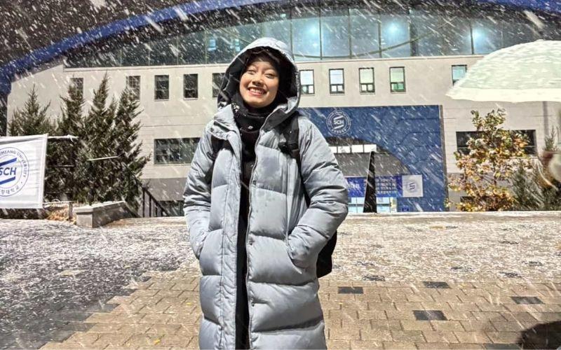 Dengan kegigihan dan keberanian mencoba, Ferlinda berhasil mendapatkan beasiswa penuh dari GKS-U yang mencakup biaya kuliah, tiket pesawat, tunjangan hidup, hingga kursus bahasa Korea selama setahun. (Ferlinda Amalia Sandyaputri) 