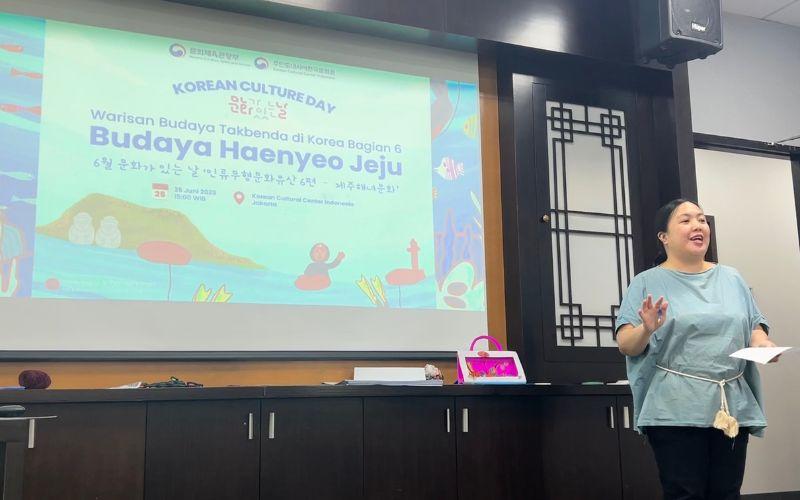 Pada hari Rabu (25/06/2025), Korean Culture Day yang diadakan KCCI membahas mengenai haenyeo, salah satu Warisan Budaya Takbenda UNESCO di Korea. 