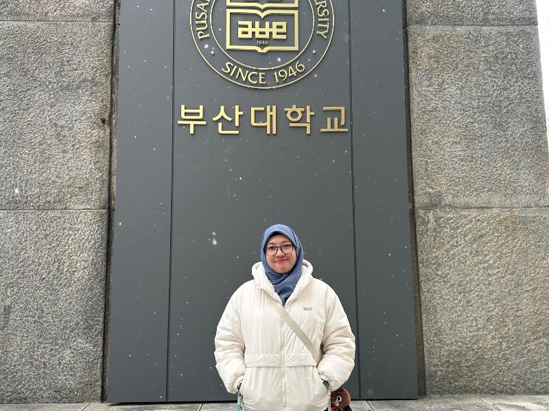 Penulis mendapatkan kesempatan melanjutkan studi pascasarjana melalui beasiswa GKS-G 2024 di Universitas Nasional Pusan yang terletak di Kota Busan. 