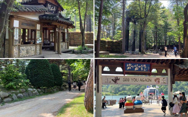 Pulau Nami yang rindang dengan pepohonan tinggi menawarkan suasana asri yang dilengkapi jalur pejalan kaki, area berkemah, dan berbagai moda transportasi untuk menjelajahi pulau, seperti sepeda dan bus listrik. 