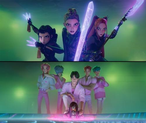 Dua grup K-pop virtual dari film animasi Netflix KPop Demon Hunters, yaitu Huntrix dan Saja Boys, akan bersaing memperebutkan penghargaan OST terbaik di K-World Dream Awards (KWDA) tahun 2025. Acara tersebut akan digelar pada tanggal 21 Agustus 2025 di Jamsil Arena, Songpa-gu, Seoul. (Facebook resmi Sony Pictures Animation)