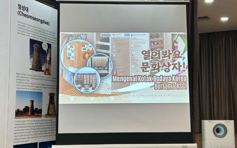 KCCI bekerja sama dengan KSIJ mengadakan acara Mengenal Kotak Budaya Korea untuk memperkenalkan budaya Korea kepada pelajar dan masyarakat umum. 