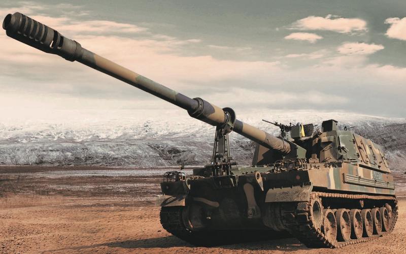 Dalam lima tahun terakhir, Korea tercatat sebagai pengekspor senjata terbesar kedua ke negara-negara anggota Pakta Pertahanan Atlantik Utara (NATO) setelah Amerika Serikat. Foto di atas menunjukkan self-propelled howitzer K9. (Laman resmi Hanwha Group)