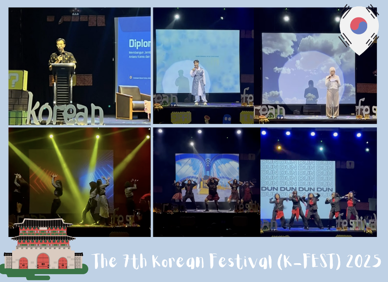 Beragam pertunjukan hiburan Korean Festival yang diisi oleh para mahasiswa Pendidikan Bahasa Korea. (Monthi Rosselini, HIMABARA) 