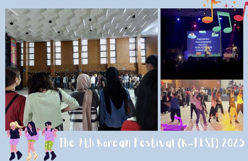 Tidak hanya menyaksikan pertunjukan hiburan, tetapi para pengunjung yang hadir juga dapat berpartisipasi di acara Noraebang dan Random Play Dance. (Monthi Rosselini, HIMABARA) 