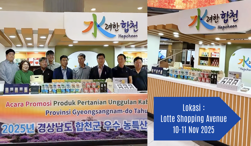 Perwakilan dari Pemerintah Provinsi Gyeongsangnam dan Hapcheon-gun berharap acara ini dapat meningkatkan minat masyarakat Indonesia terhadap produk-produk pertanian asal Hapcheon. (Steve Runtulalo)