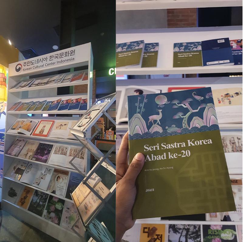 Stan K-Book dan Ilustrasi Hanbok yang dibuka dalam acara Pop Up K-Culture di CGV Transmart Cirebon. 