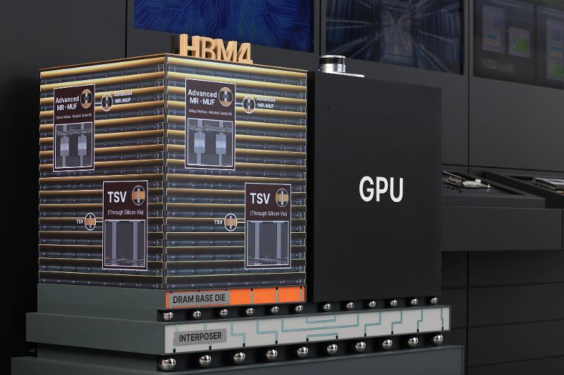 Foto di atas menunjukkan HBM GPU yang dipamerkan di Paviliun SK Group pada tanggal 29 Oktober 2025 di K-Tech Showcase yang digelar di Kota Gyeongju, Provinsi Gyeongsangbuk. (Park Dae Jin)