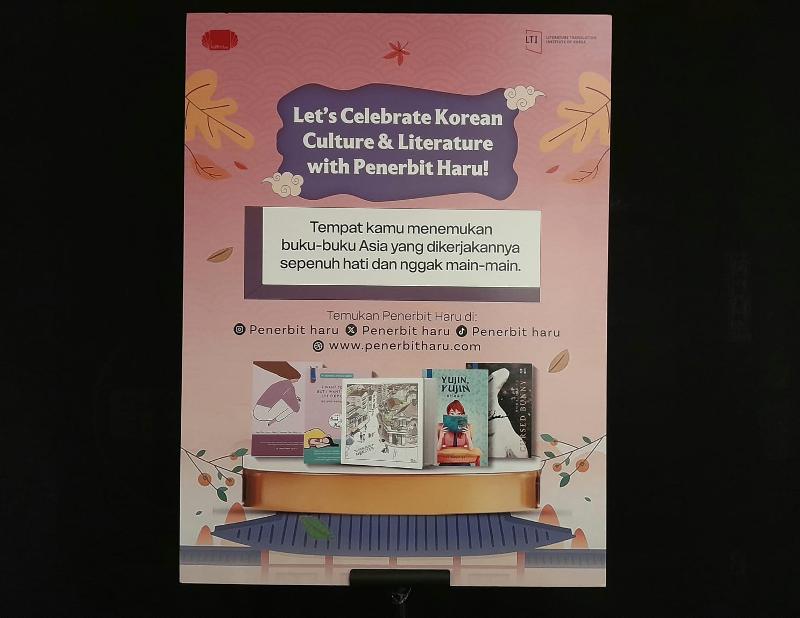 Poster Korean Day 2025: From Literature to Culture di Toko Buku Kedai Patjarmerah. 