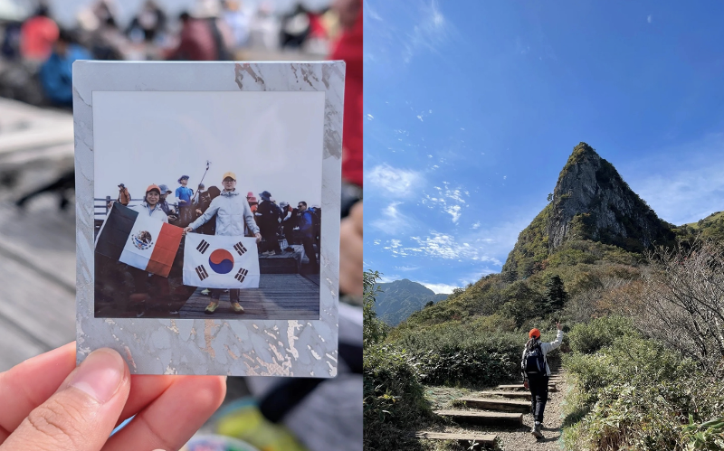 Menjelajahi gunung di Korea dan menikmati keindahan alamnya kerap menjadi kegiatan berlibur favorit bagi Laura dan pasangannya. 