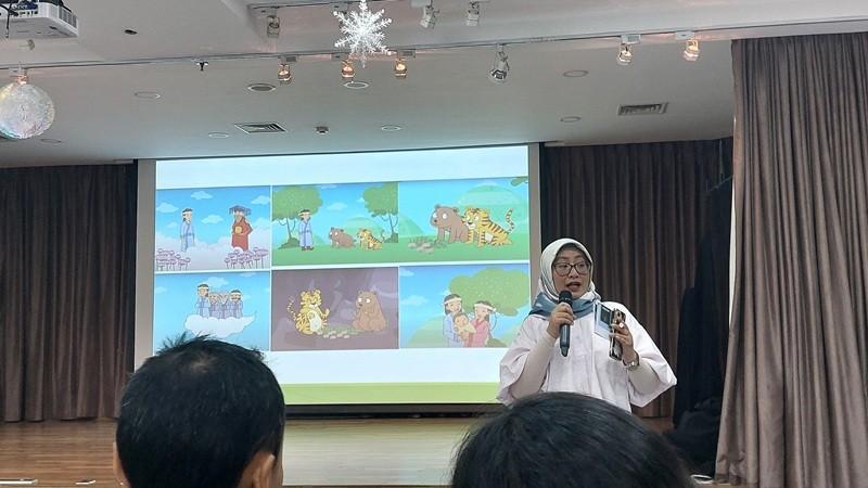 Penjelasan dengan ilustrasi mitos Dangun Wanggeom yang dikenal sebagai sosok pendiri kerajaan pertama Korea.