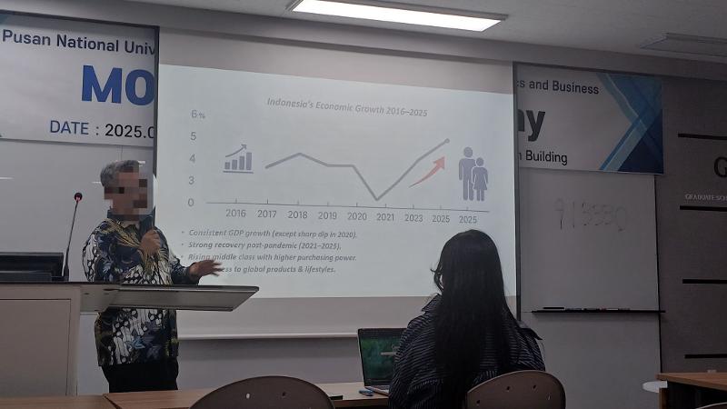 Berbagai isu ekonomi dibahas dalam mata kuliah Teori Ekonomi Korea, salah satunya melalui perbandingan dengan pertumbuhan ekonomi negara lain.  