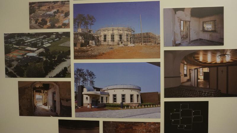 Potret pembangunan Museum Sejarah Taman Warga Busan.  