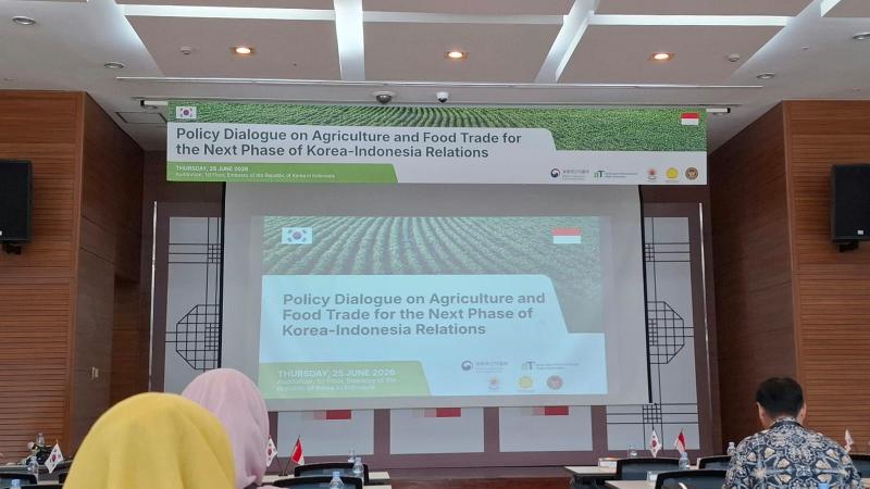 Dialog kebijakan pertanian dan perdagangan pangan Korea-Indonesia digelar pada tanggal 25 Juni 2026 di Kedutaan Besar Republik Korea, Jakarta. 