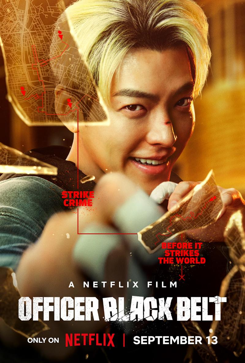 Poster film Officer Black Belt yang dirilis Netflix pada 13 September 2024. (Netflix) 