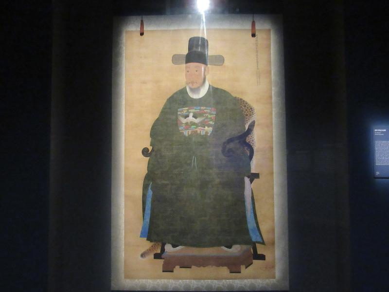 Potret Yi Deok-seong (1655–1704), pejabat Dinasti Joseon yang menjabat sebagai penguasa administratif wilayah Dongnae pada tahun 1687. 