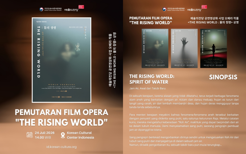 Poster acara pemutaran film opera The Rising World: Spirit of Water yang diselenggarakan oleh KCCI (24/07/2026). (KCCI)