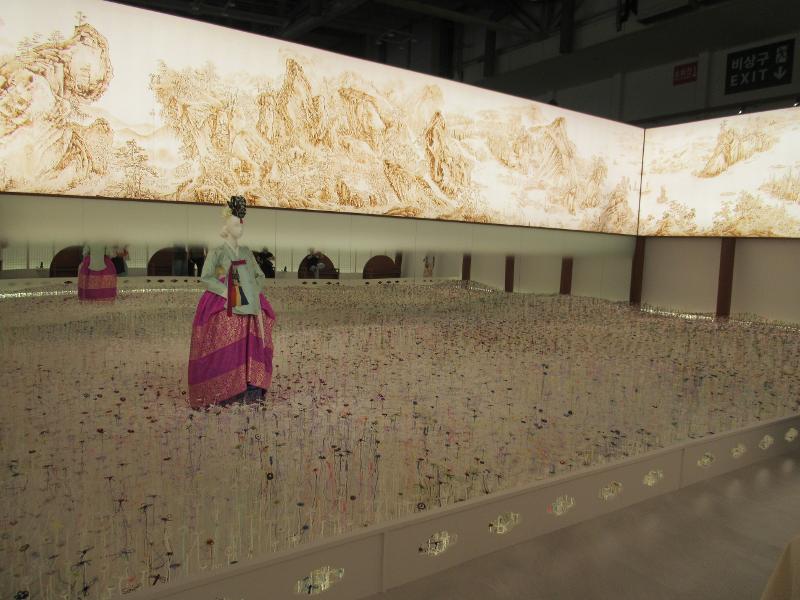 Royalty Route: Garden of Harmony menghadirkan lanskap dari lukisan Gangsanmujindo di K-Heritage House yang dibuka pada tanggal 20-29 Juli 2026 di BEXCO, Busan. (Hurum Maqshuro) 