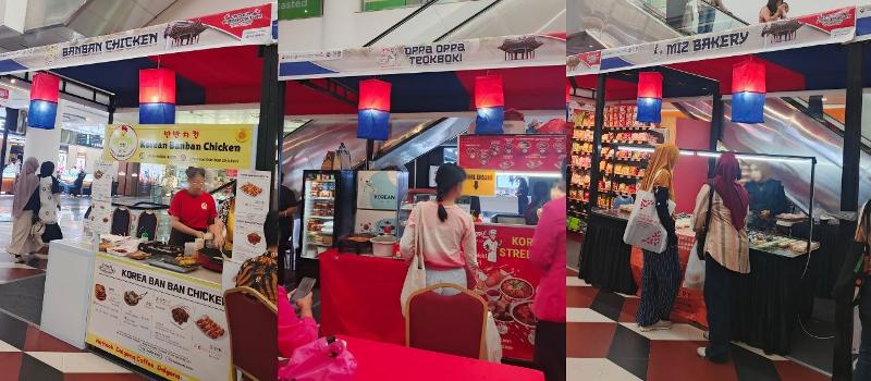 Area kuliner KCC Goes To: Discover Korean Culture Batam pada tanggal 7 Agustus 2026 di Mega Mall Batam Centre. 
