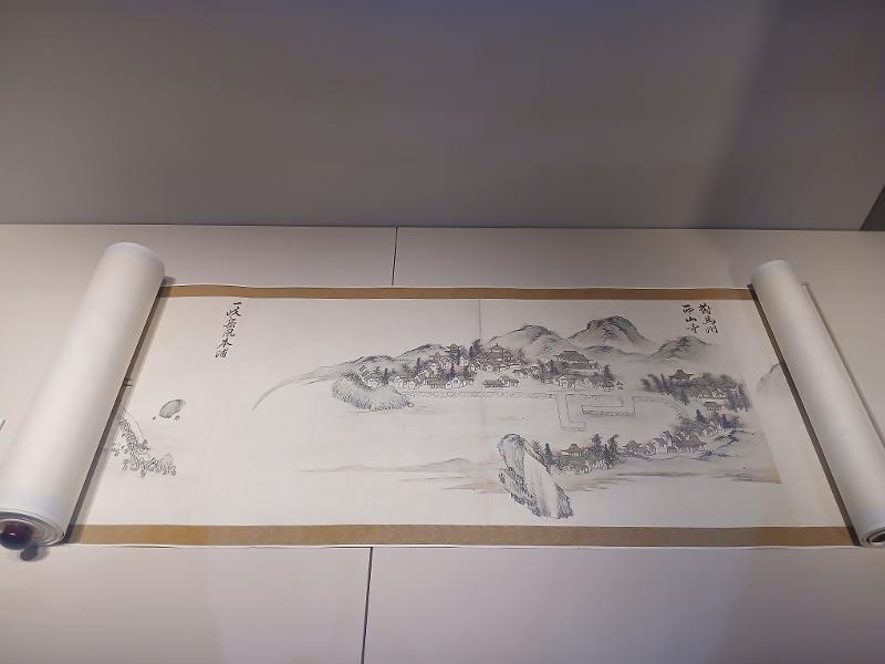 Lukisan Saroseunggudogwon karya Yi Seong-rin menggambarkan perjalanan rombongan Joseon Tongsinsa dari Busan menuju Edo, Jepang, pada 1748. Foto diambil pada tanggal 4 September 2026 di Museum Busan yang terletak di Nam-gu, Busan. 