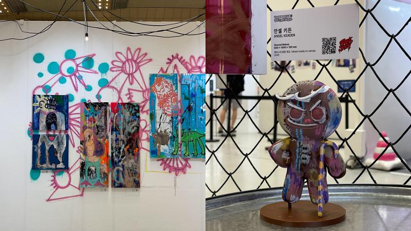 Beberapa karya Ansel Keaden yang ditampilkan di Urban Break & Toy Con Seoul 2026 pada tanggal 30 Juli-2 Agustus 2026 di COEX, Seoul. 