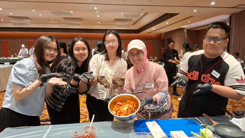 Potret geotjeori buatan kelompok penulis pada kelas memasak All About Kimchi tanggal 13 September 2026 di Hotel Borobudur Jakarta. 
