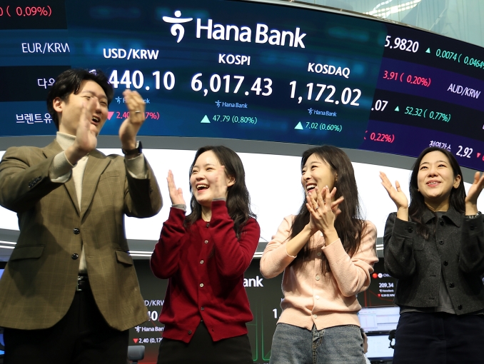 KOSPI Tembus Level 6.000 untuk Pertama Kalinya dalam Sejarah