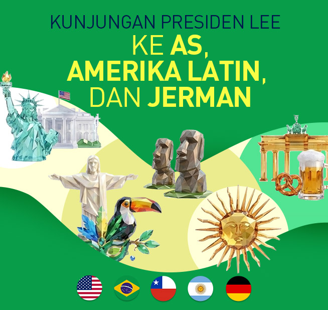 Kunjungan Presiden Lee   ke AS, Amerika Latin,  dan Jerman