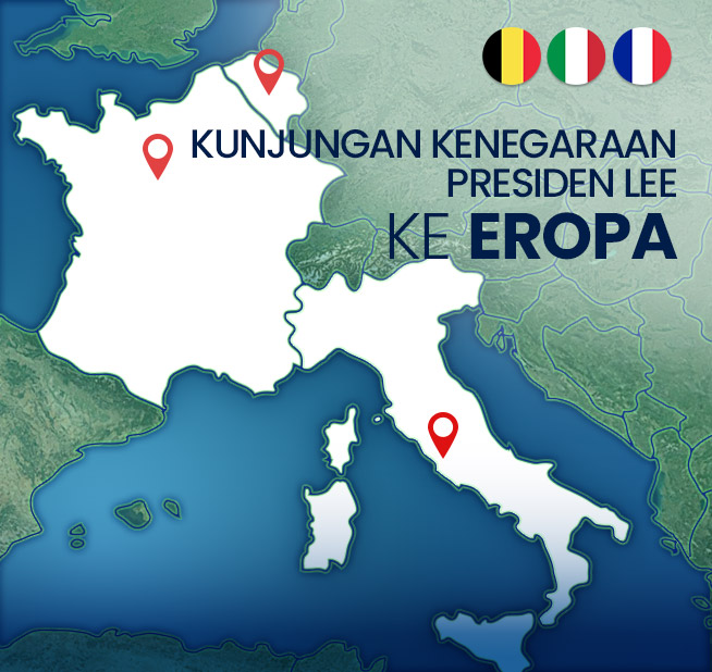 Kunjungan Presiden Lee ke Eropa dalam Rangka KTT G7