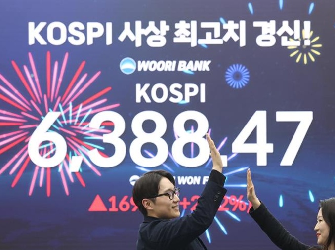 KOSPI Tembus Level 6.388, Rekor Tertinggi Sepanjang Masa